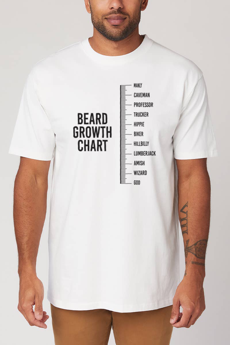 Polar bee - Vente T-shirt sérigraphié – homme - MPB-2490. DIAGRAMME DE CROISSANCE DE LA0