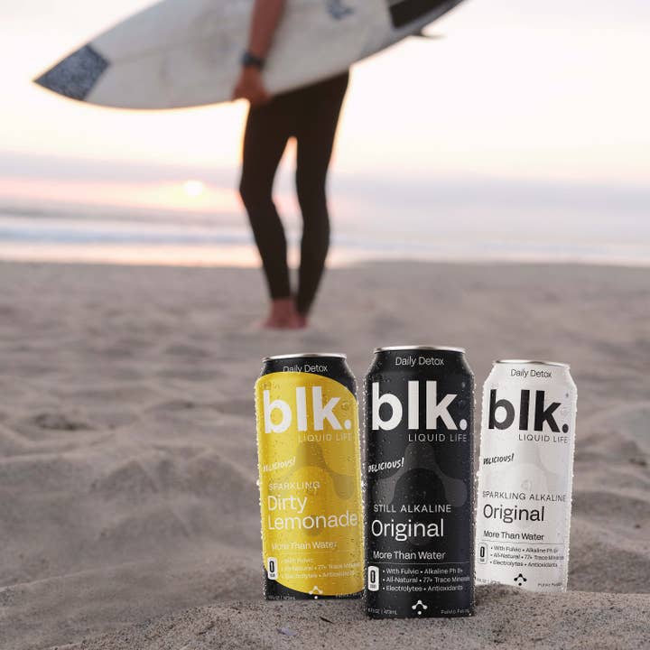 blk. water - Wholesale Sparkling Water - blk. Strawberry Rhubarb Sparkling Water,16oz 12 Pack, Cans