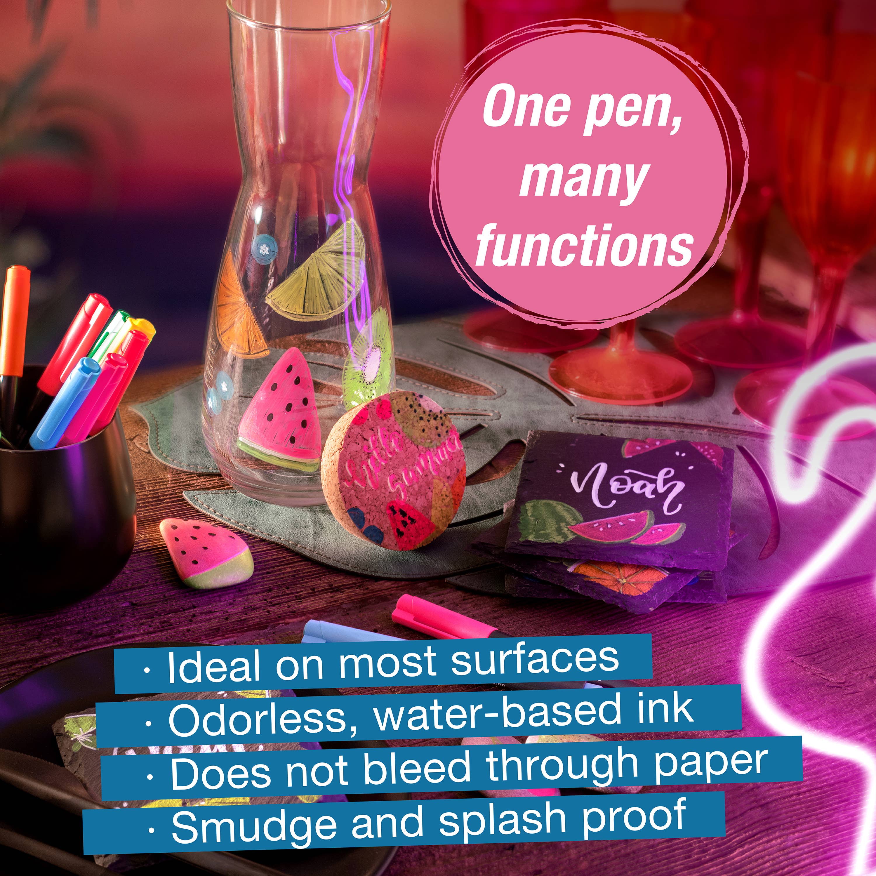 Faber-Castell / Creativity for Kids - Wholesale Marker - Multi-Surface Creative Markers Neon Set of 64