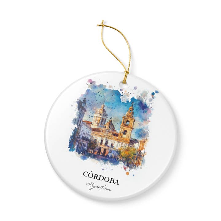 Premium Travel Art - Wholesale Ornament - Cordoba Argentina Ornament | Matte Finish | Travel Gift2