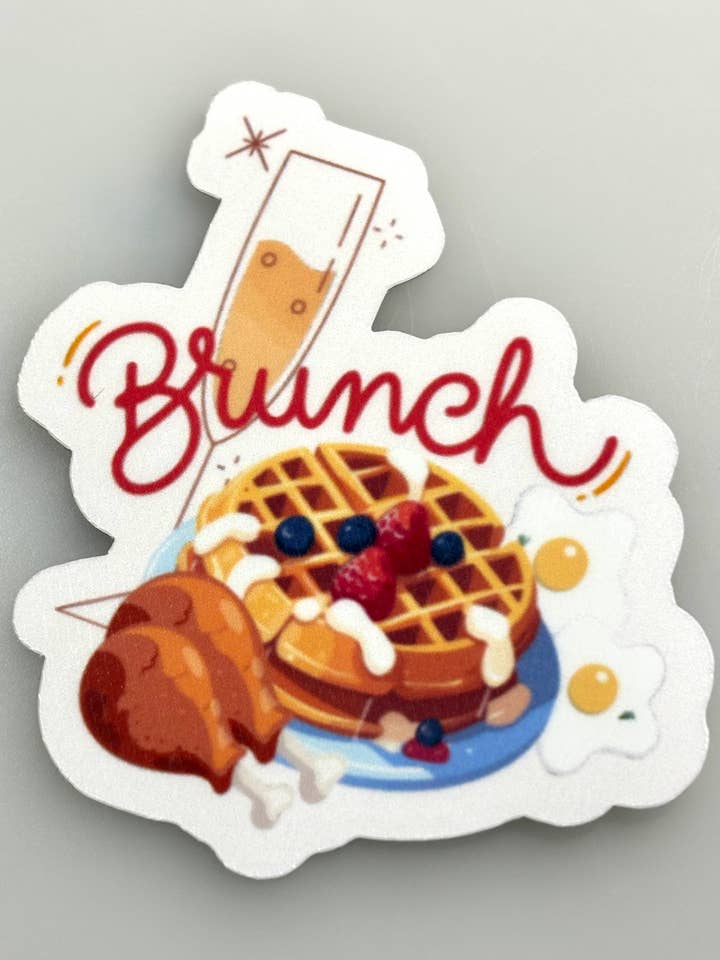 Adesivo Brunch Die Cut per la vendita all'ingrosso da parte di Elaines Parlor Designs