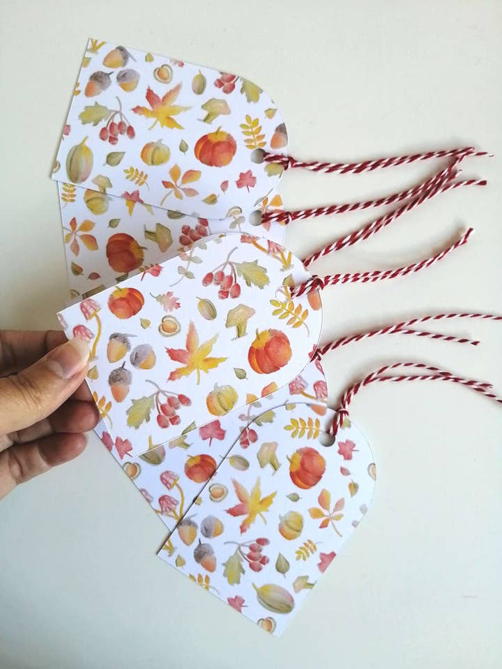 Autumn Gift Tags for wholesale by Doodle Keg