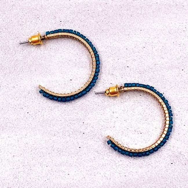 Hugh Earrings - Teal for wholesale by MM Designs