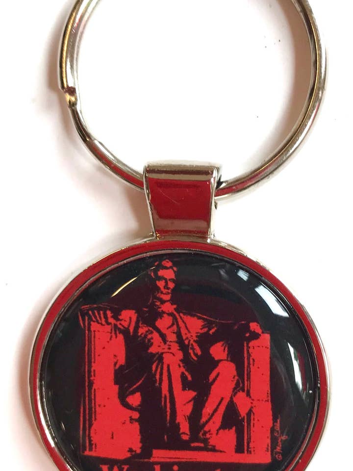 Washington DC Keychain Lincoln Memorial | Washington DC Gift for wholesale by Mary Ellis