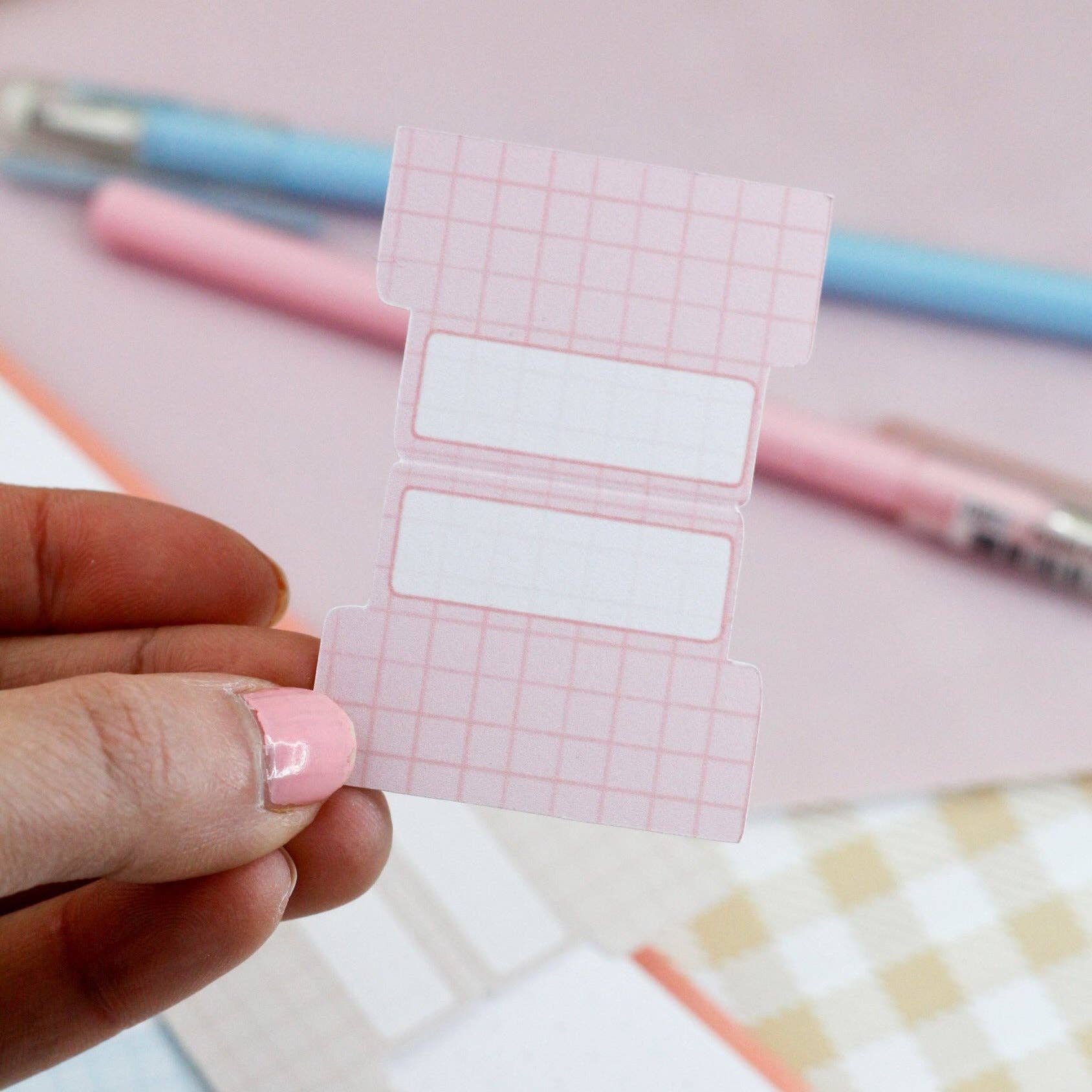 My Sweet Paper Card - Wholesale Sticker - Adhesive tabs - Pastel grid tab dividers2