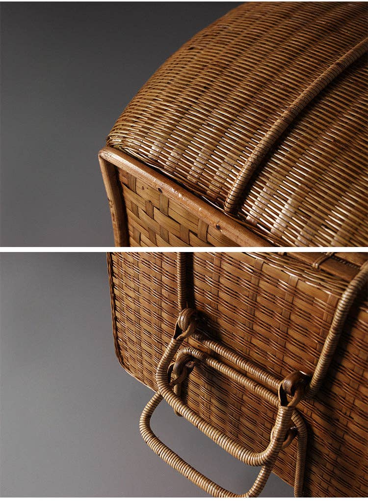Gohobi （We cover U.S. import duties） - Wholesale Basket - Gohobi Handmade Bamboo Teaware Basket11