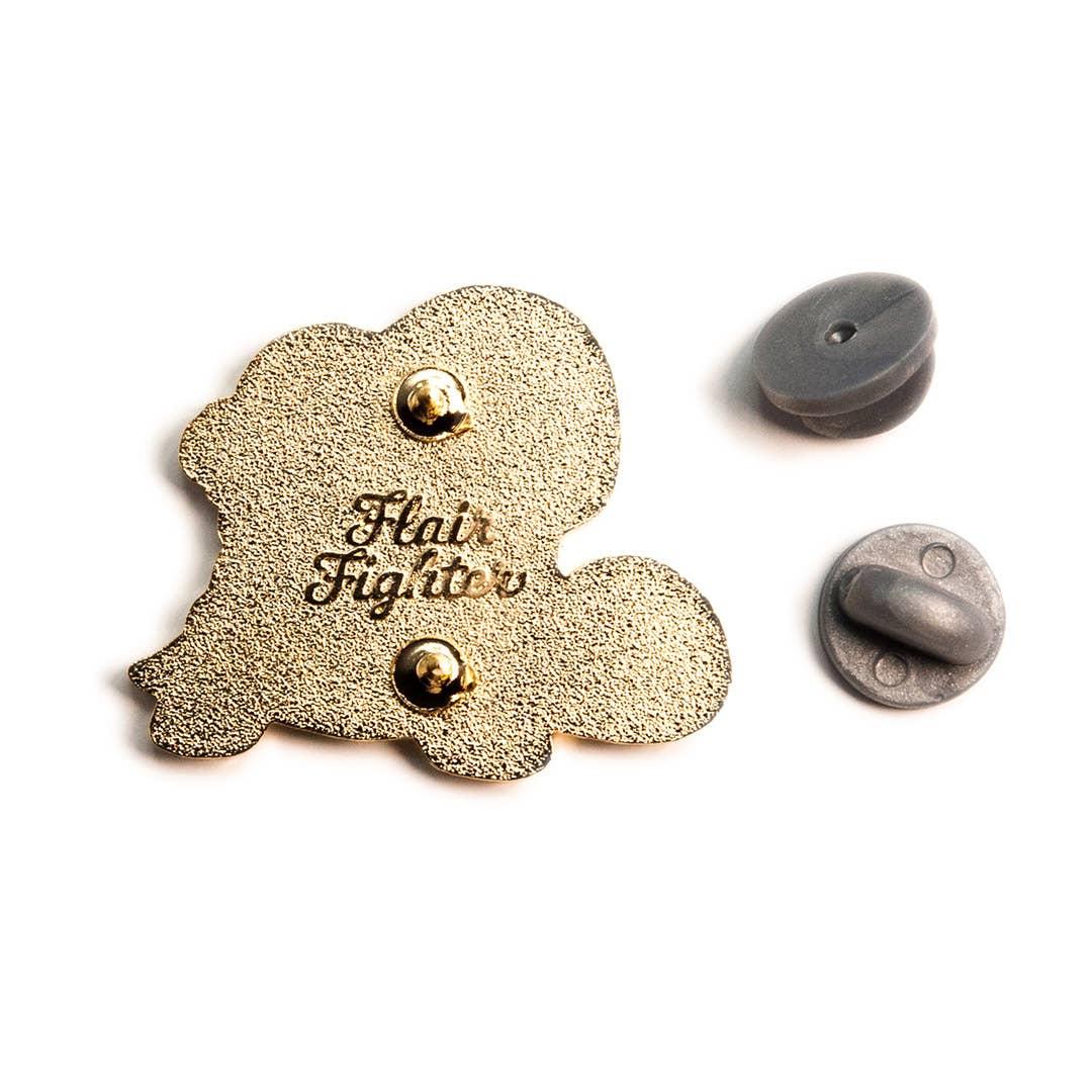 Flair Fighter - Venta al por mayor Botón/prendedor - Pin esmaltado de conejo y tortuga, regalo del día del padre, conejo4