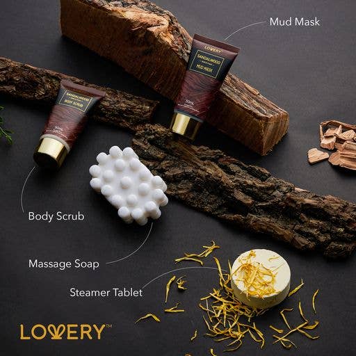 Lovery - Wholesale Bath & Body Set - Men's - Mens Gift Set - 14Pc Sandalwood Bath Set, Beard Grooming Kit2
