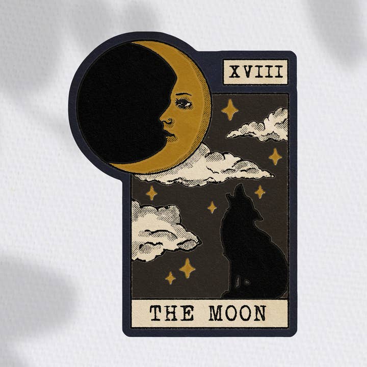 Tarot: Der Mondaufkleber für den Großhandel von Cluster Funk Studio