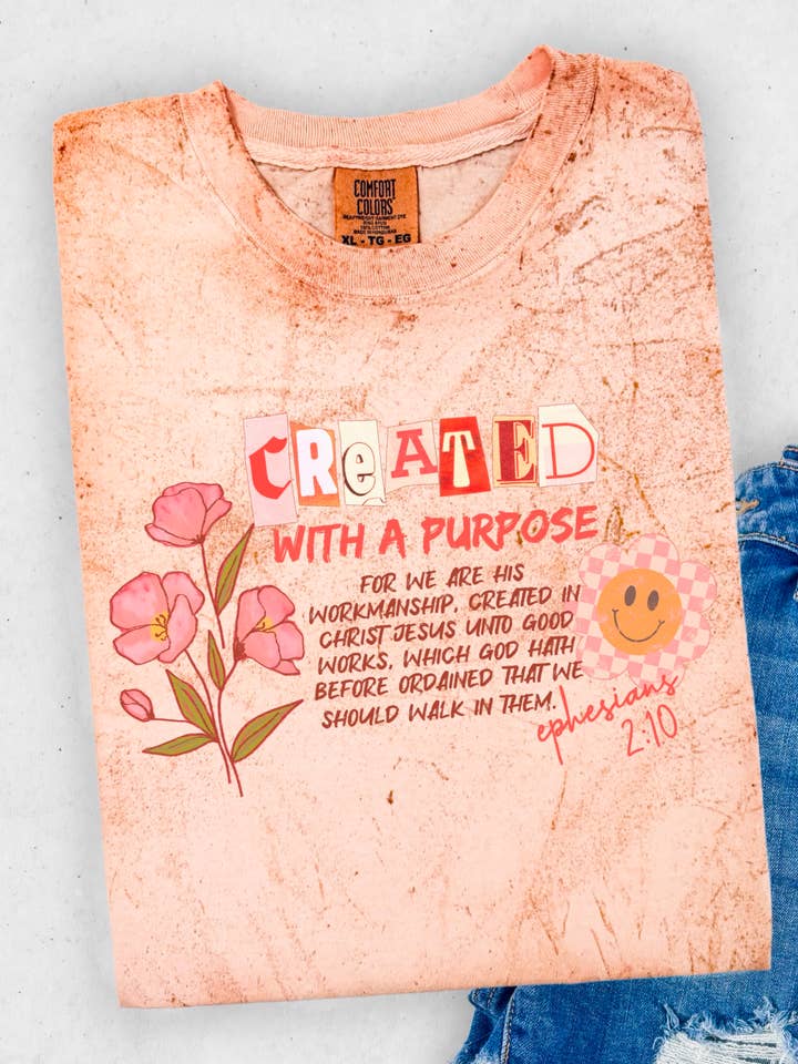 Created with a Purpose Tee for wholesale by Eleven Seven Designs