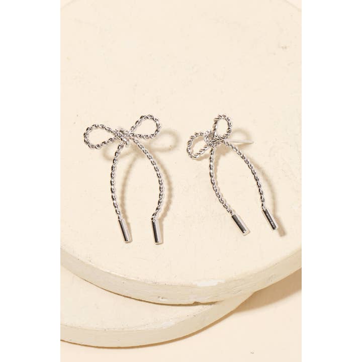 Anarchy Street - Wholesale Dangle Earrings - Twisted Bow Tie Earrings