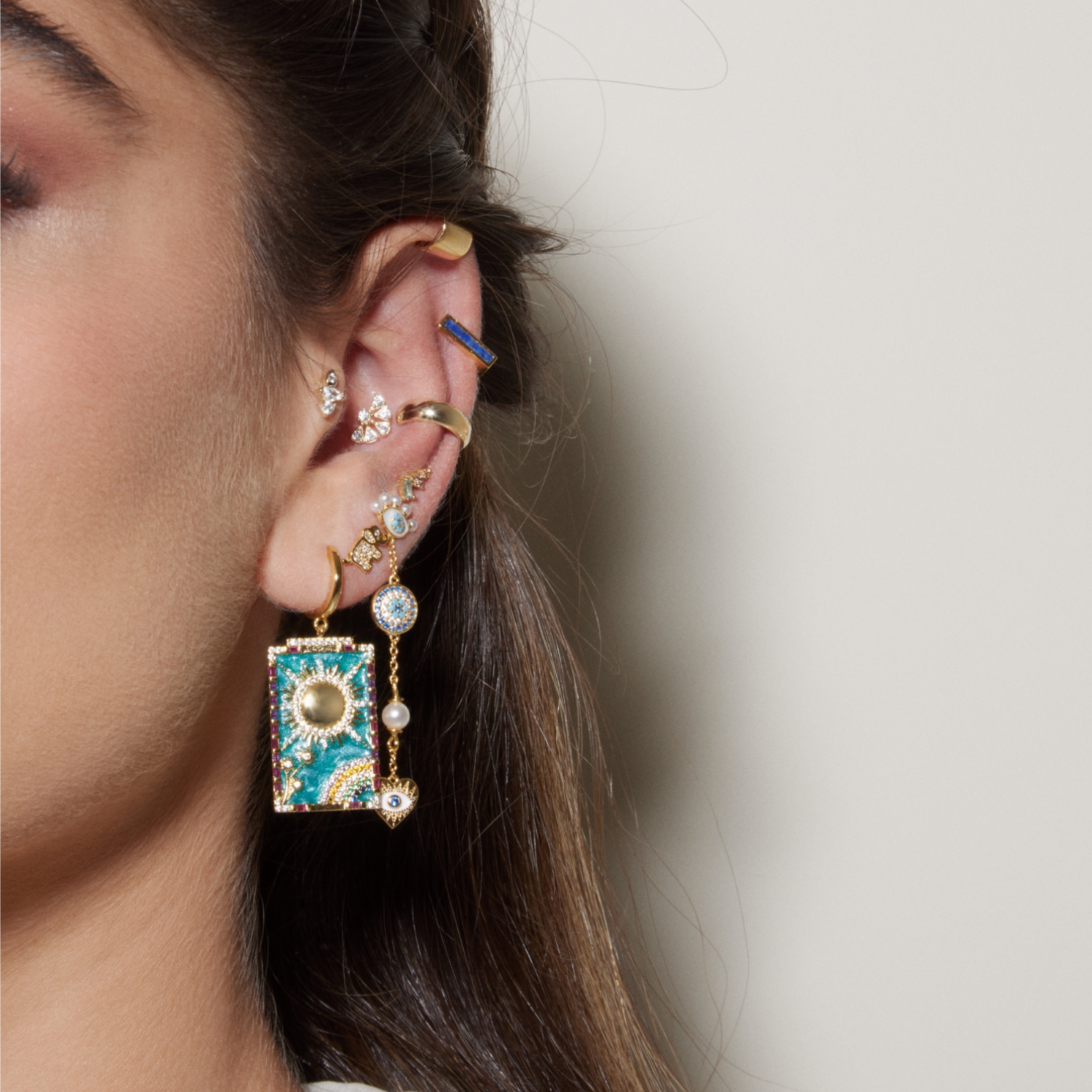 EarCandy Jewelry - Wholesale Single Earring - COSMIC-PROTECTION PIERCING EARRING1