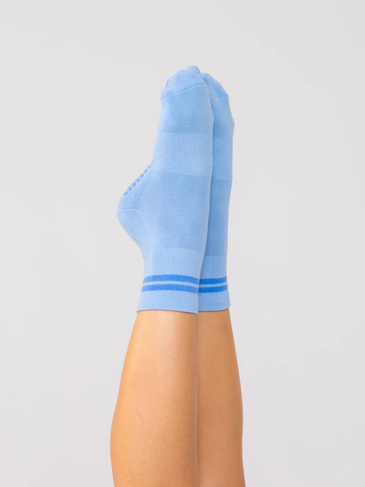 Studio Socks - Blue Stripe and other Purchase Wholesale custom grip socks. Free Returns & Net 60 Terms on Faire trending on Faire.