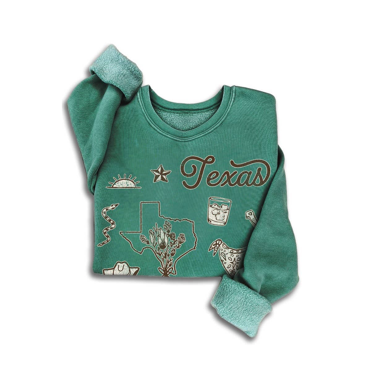 HRTandLUV - Vente Sweat-shirt – femme - SWEATSHIRTS MINÉRAUX TEXAS YALL2