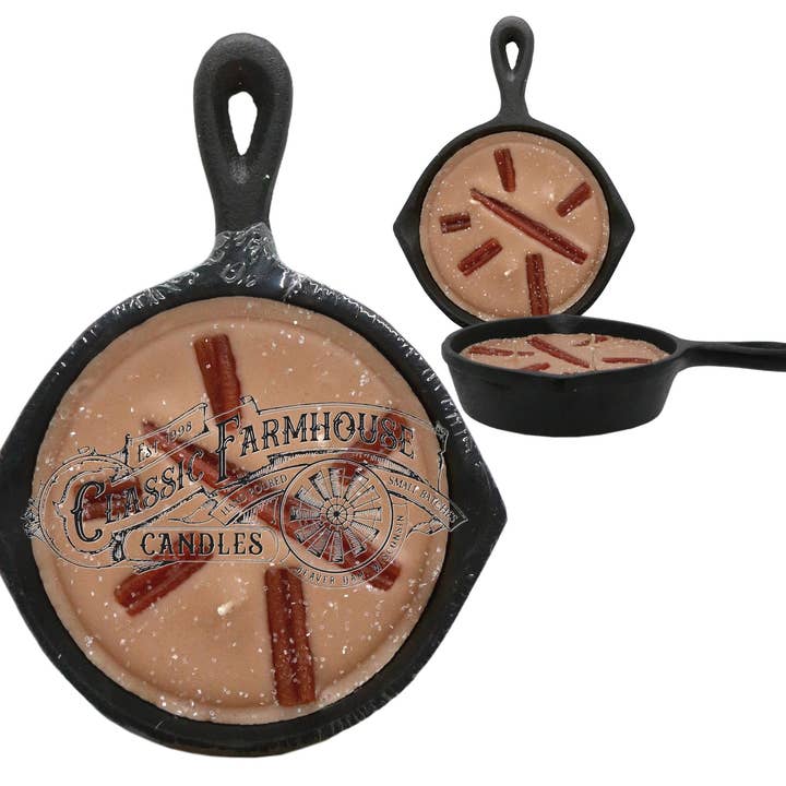 Bougie cannelle clou de girofle en fonte 8 oz pour la vente par Classic Farmhouse Candles