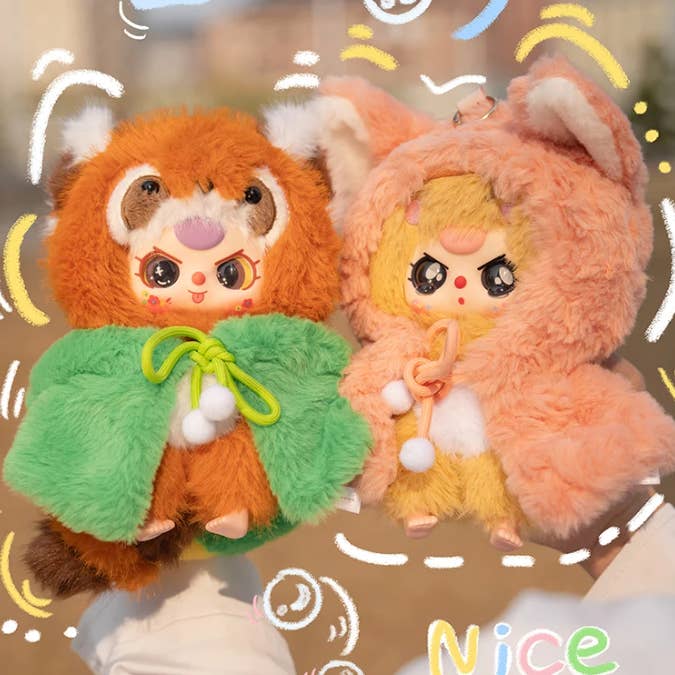 Shinjidai – wholesale Stuffed/plush toy – Kids & baby – Baby Three "I'm Not a Warrior" Plush Blind Box (6pcs)1