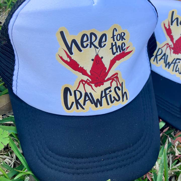 on the Bayou - Wholesale Trucker Hat - Women's - Here for the crawfish trucker hat3