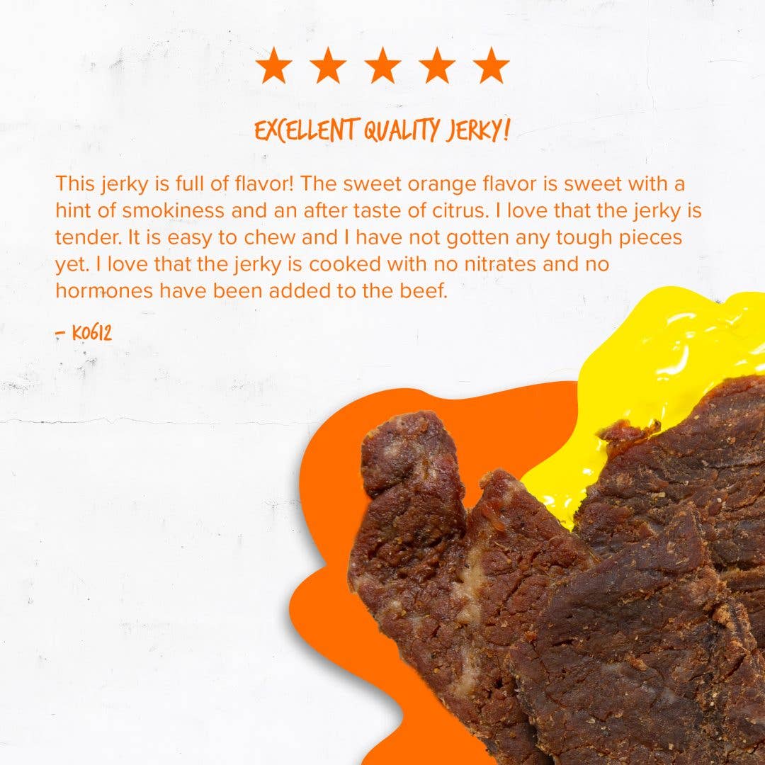 Baja Vida Snacks - Wholesale Jerky - Baja Vida Beef Jerky -  Sweet Orange6