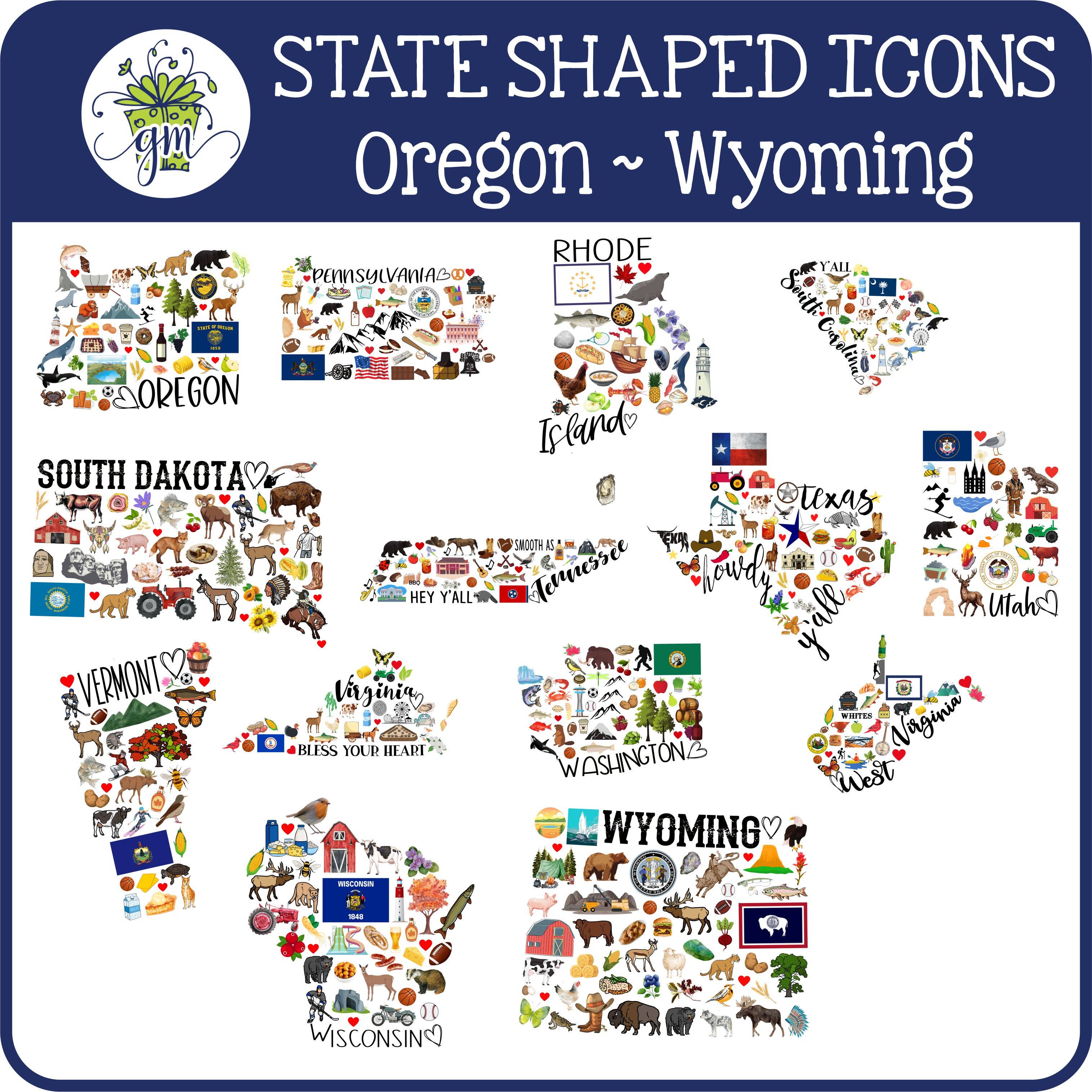 Giftable Memories - Wholesale Ornament - CUSTOM State Icons & Town Christmas Ornament4