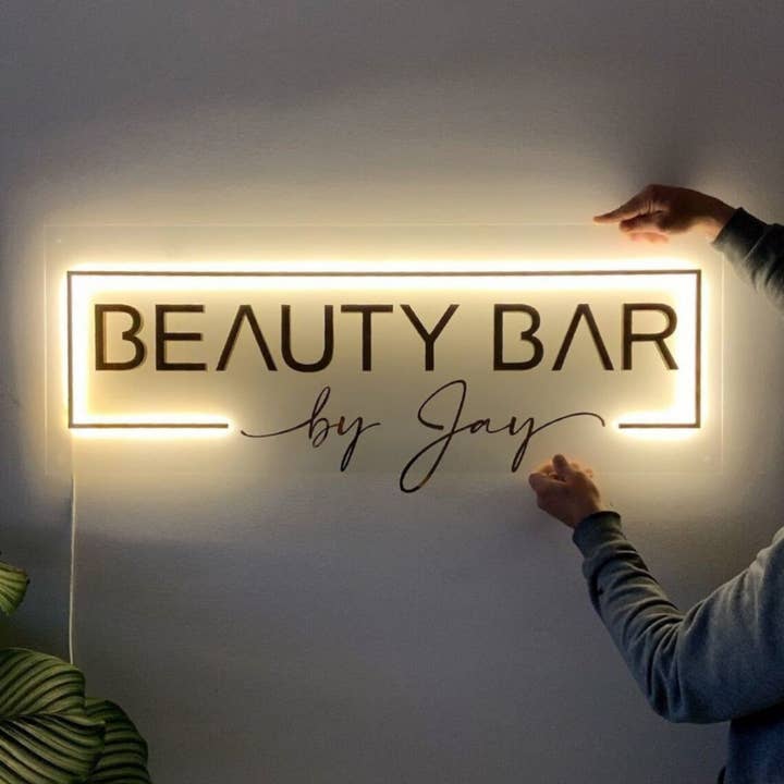 Glow Neon - Wholesale Neon Sign - Personalize Logo/Signboard w/ LED Lights, Sign for Business