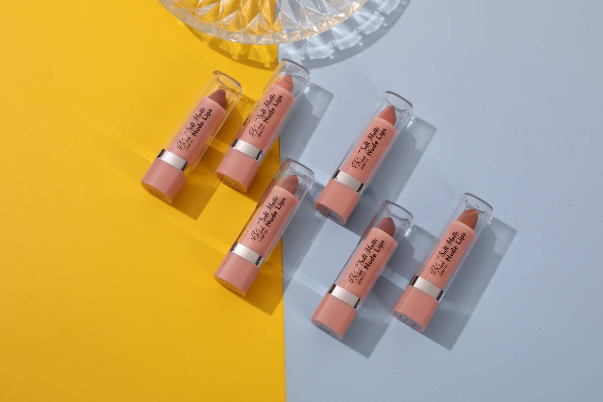 Efon International Corp. - Vendita all'ingrosso Rossetti - Labbra Nude Opache - 6 Rossetti in Tonalità Lisce e Non Secche0