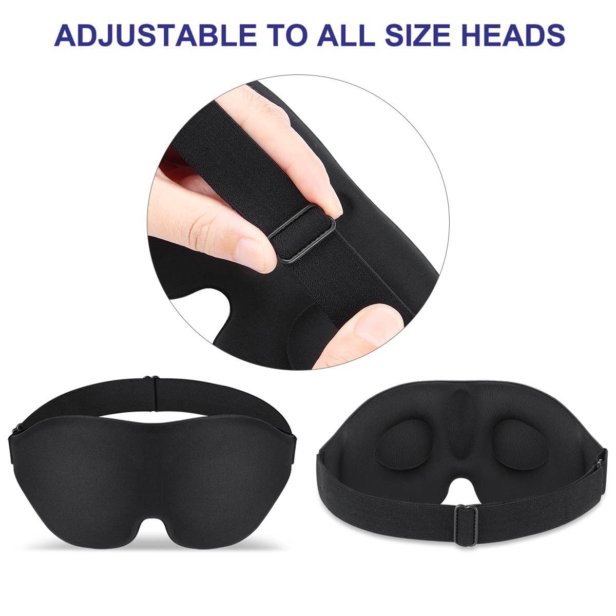 VIGOR - Vendita all'ingrosso Maschera per dormire - Mascherina Occhi 3D per Dormire, Morbida e Traspirante per Donna6