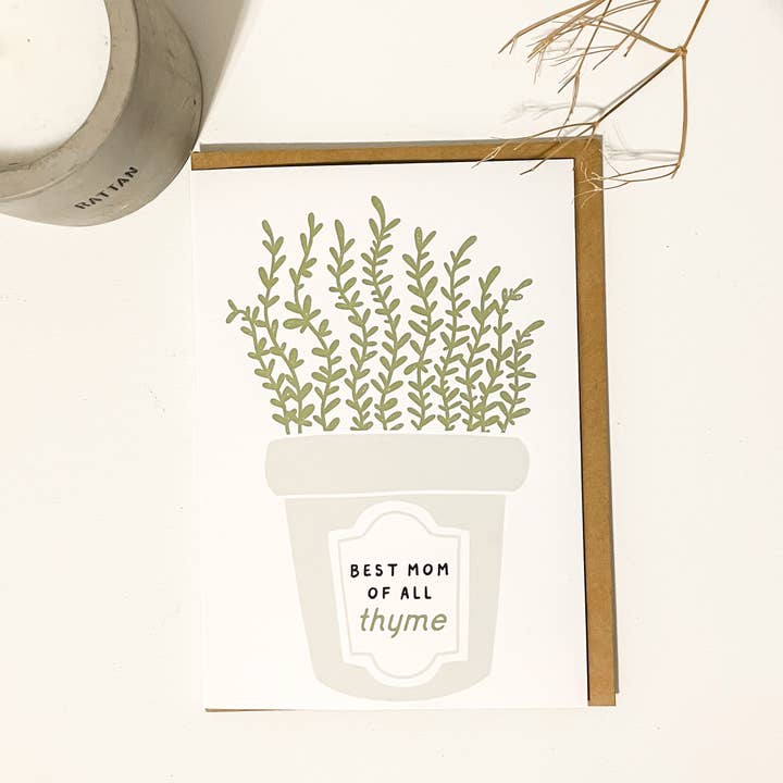 Best Mom Of All Thyme for wholesale by Port Nova Paper Co.