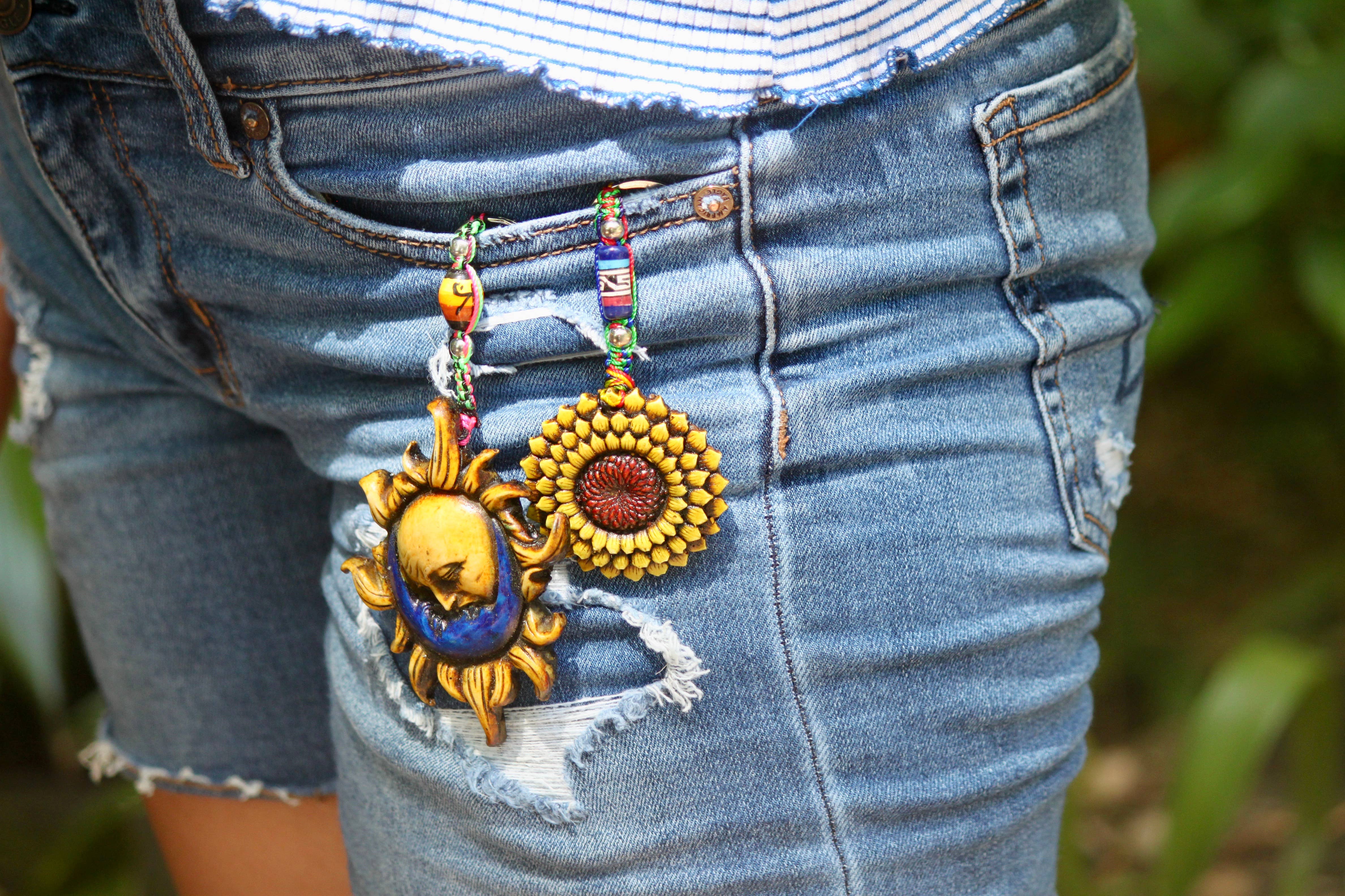 Pichincha - Vente Porte-clés – unisexe - Porte-clés en résine Kissing Sun and Moon Durepox2