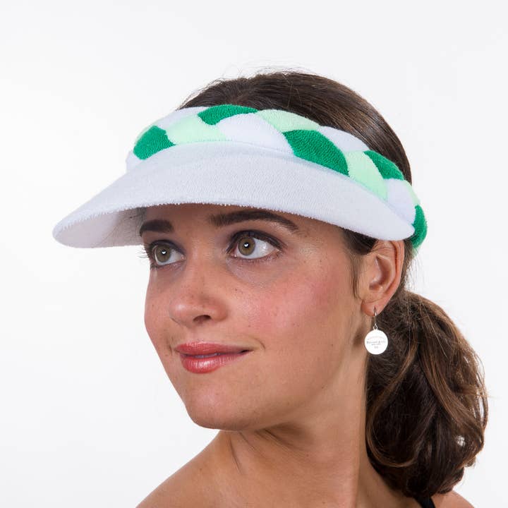 KaKyCo - Vente Visière – femme - Visières de soleil en tissu éponge tressé | BS-82394