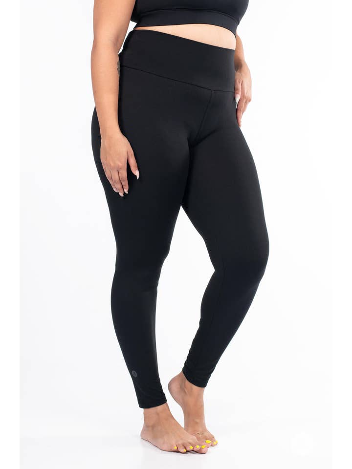 SweetLegs Clothing Inc – wholesale Sport-/loungeleggings – Dam – Svarta leggings med hög midja