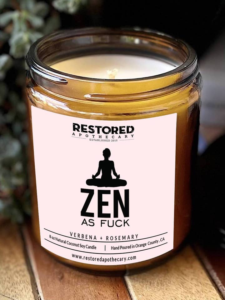 Zen AF- Apothecary Soy Candle voor wholesale door Restored Apothecary