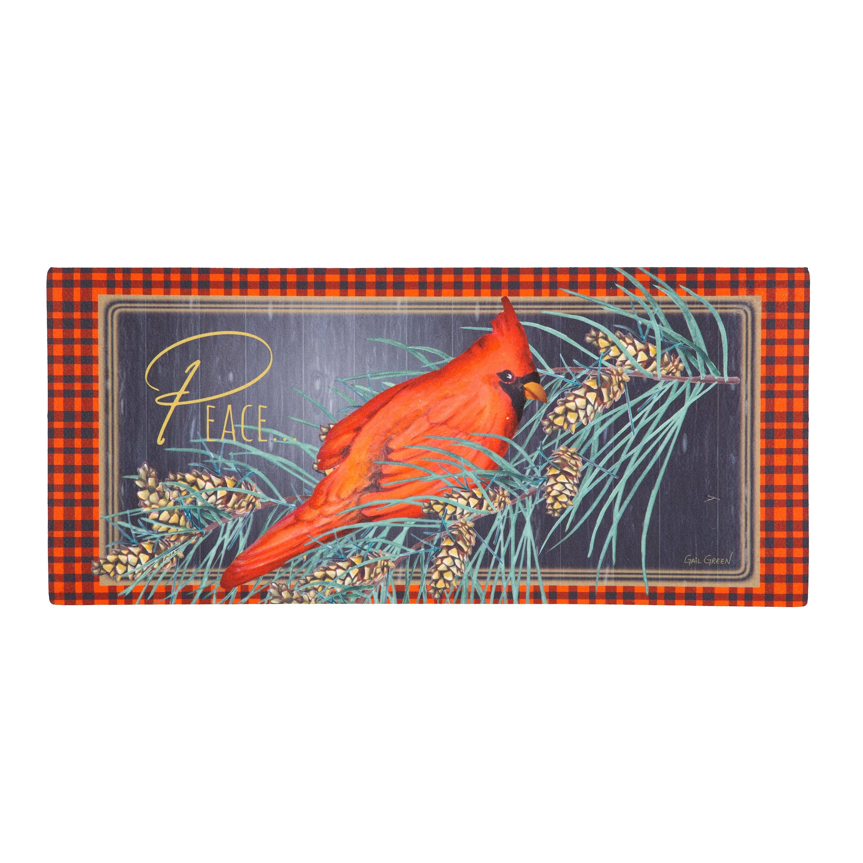 Evergreen Enterprises - Wholesale Door Mat - Cardinal Peace Sassafras Switch Mat1