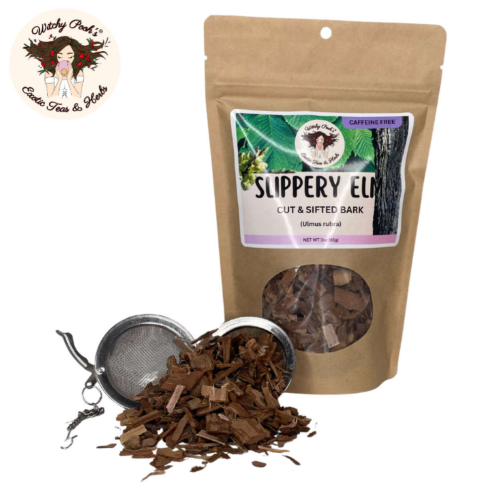 Witchy Pooh's Exotic Teas & Herbs - Wholesale Loose Tea - Witchy Pooh's Slippery Elm Tea - Cut & Sifted Bark10