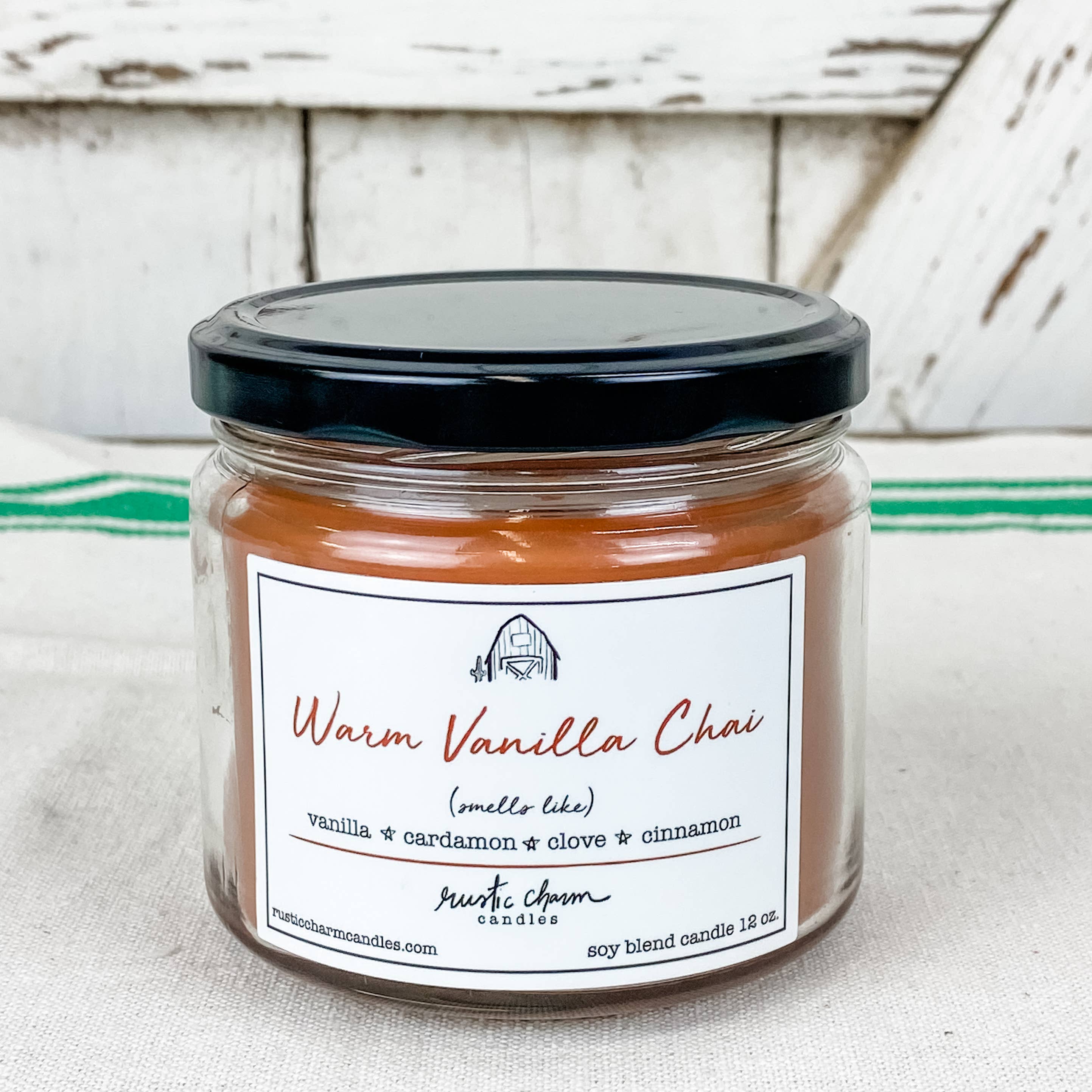 Rustic Charm Candles - Wholesale Jar/Filled Candle - Warm Vanilla Chai Candle1