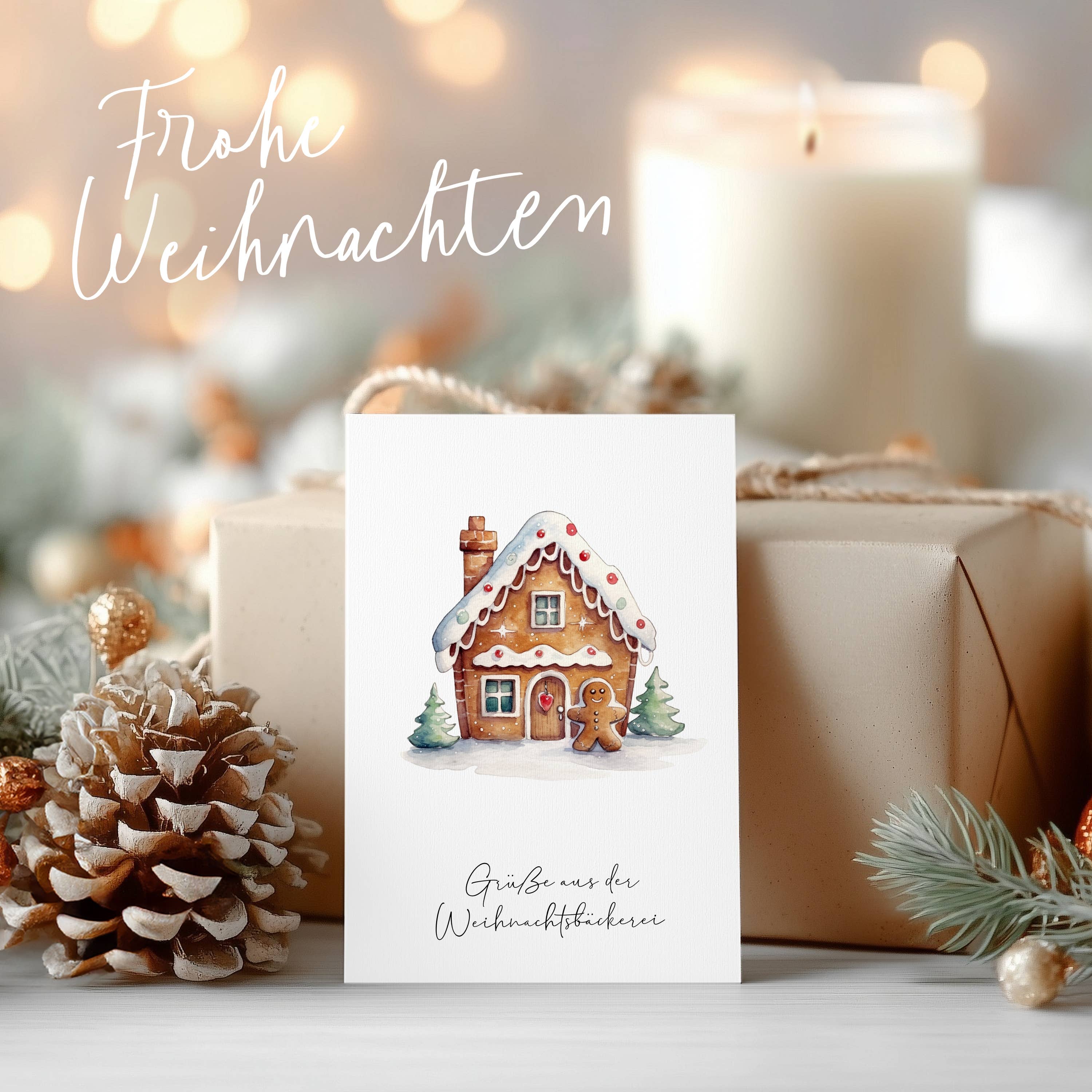 LOViLEE - Wholesale Christmas card - Gingerbread House | Christmas Card Postcard | No. WP-AC-051