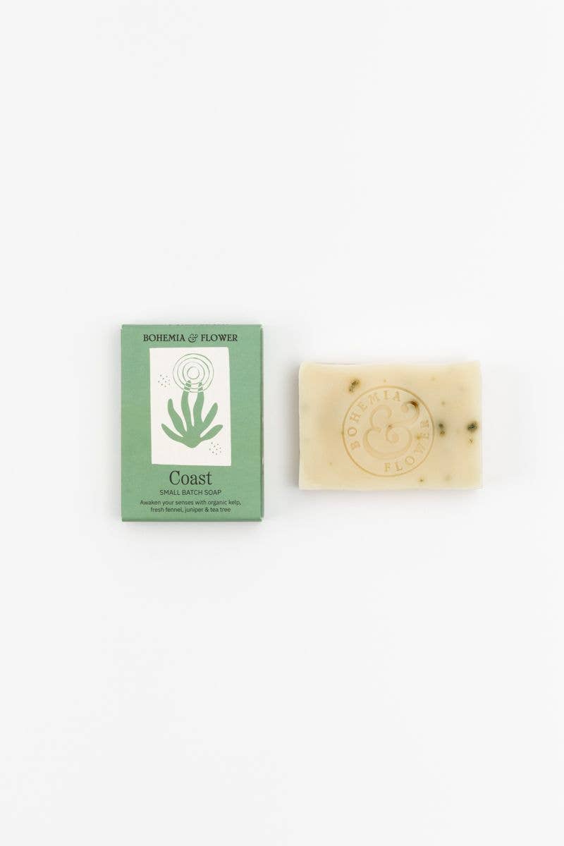 Bohemia and Flower – wholesale Bar Soap – Coast Bar Soap - Organic Seaweed & Tea Tree