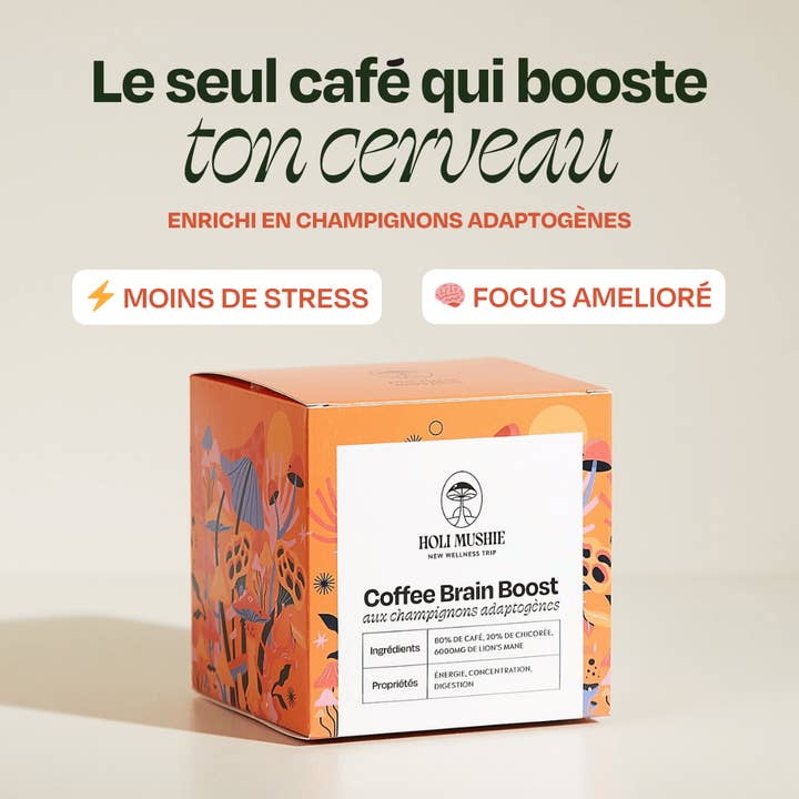 Caffè ai funghi adattogeni per la vendita all'ingrosso da parte di Holi Mushie