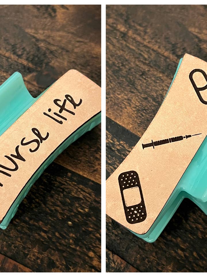 Fermaglio per capelli e artiglio in pelle Nurse Life per la vendita all'ingrosso da parte di Suchfungoods