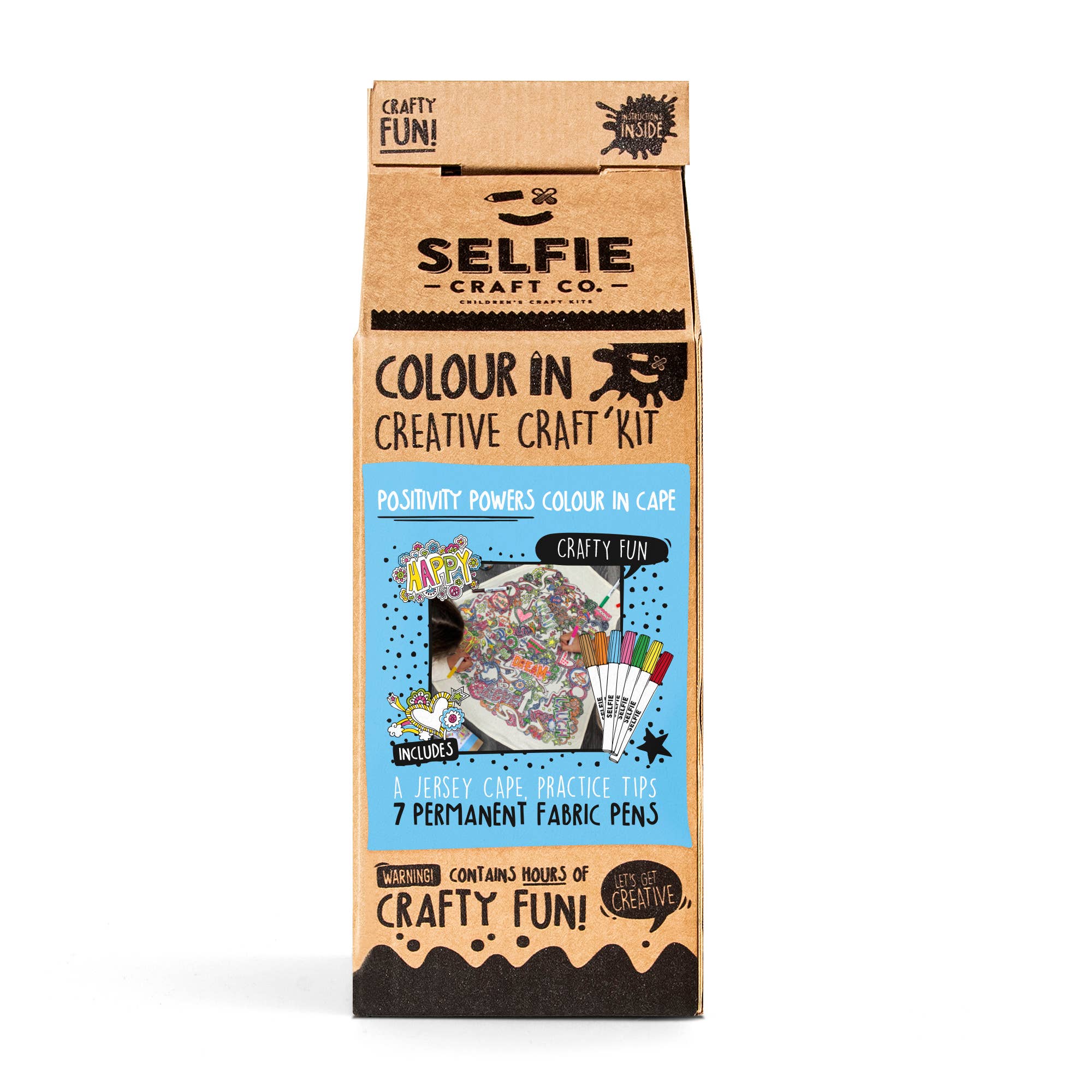 Selfie Craft Co - Vendita all'ingrosso Mantella - Bambini - Positività alimenta il colore nel mantello1