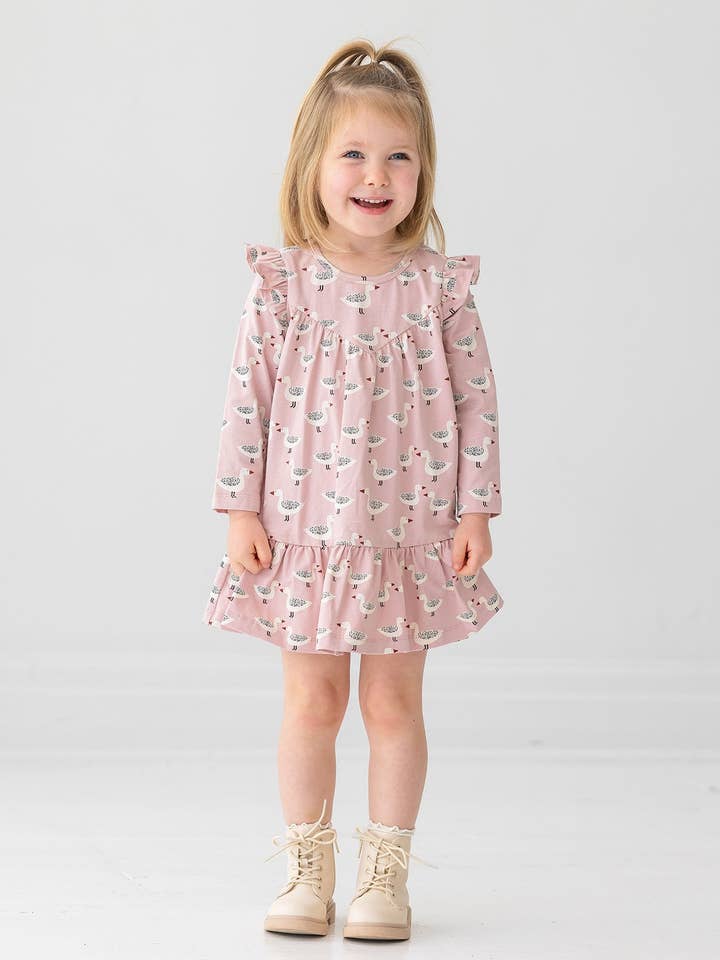 Ducky in Pink Dress for wholesale by mabel + honey