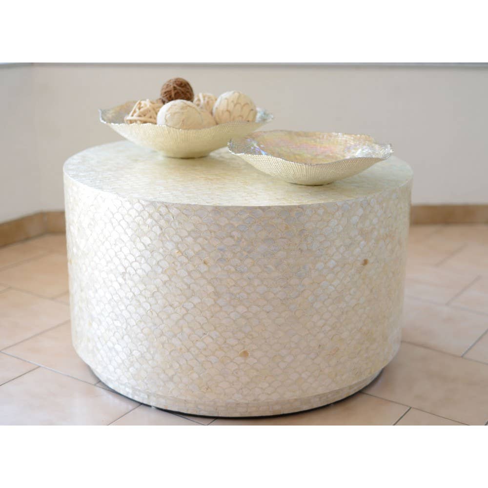 AULICA - Wholesale Coffee Table - Pearl white coffee table 76x76x44cm1