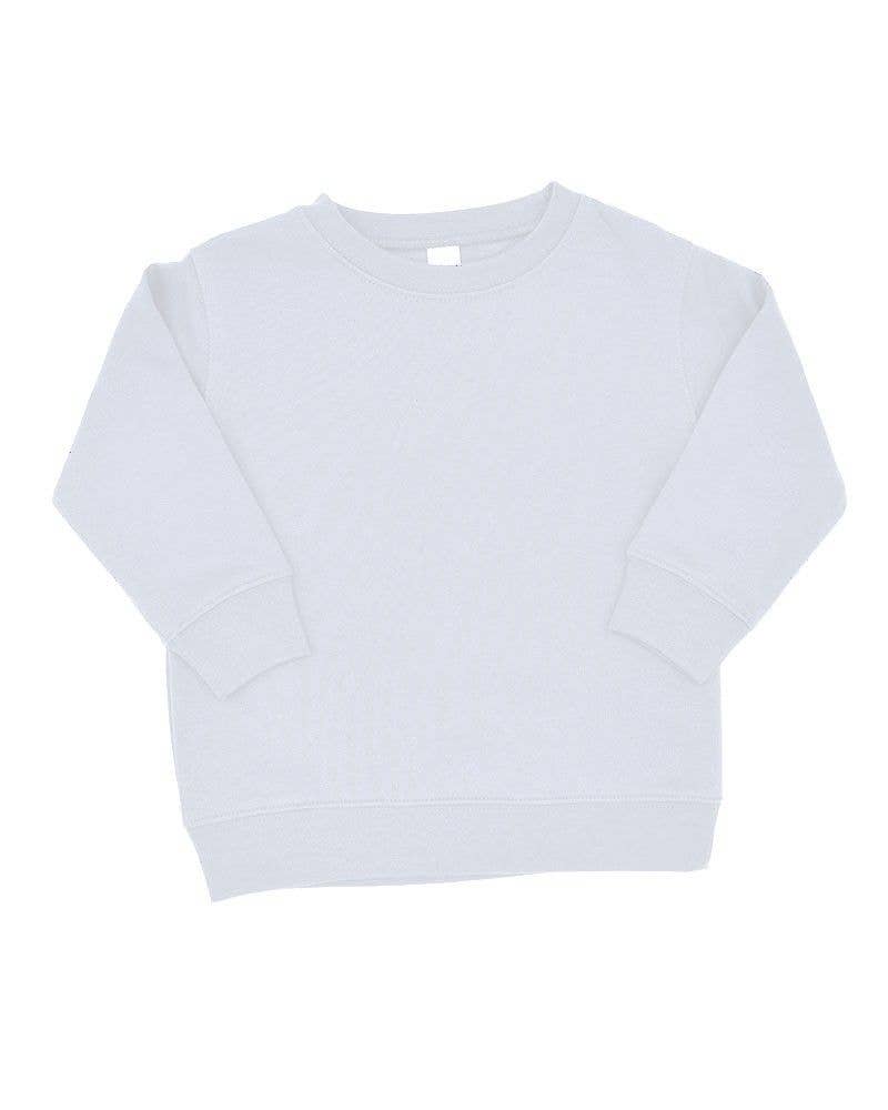 White Toddler, Youth, Kids Polyester Fleece Sweatshirt Sublimation for wholesale on Faire