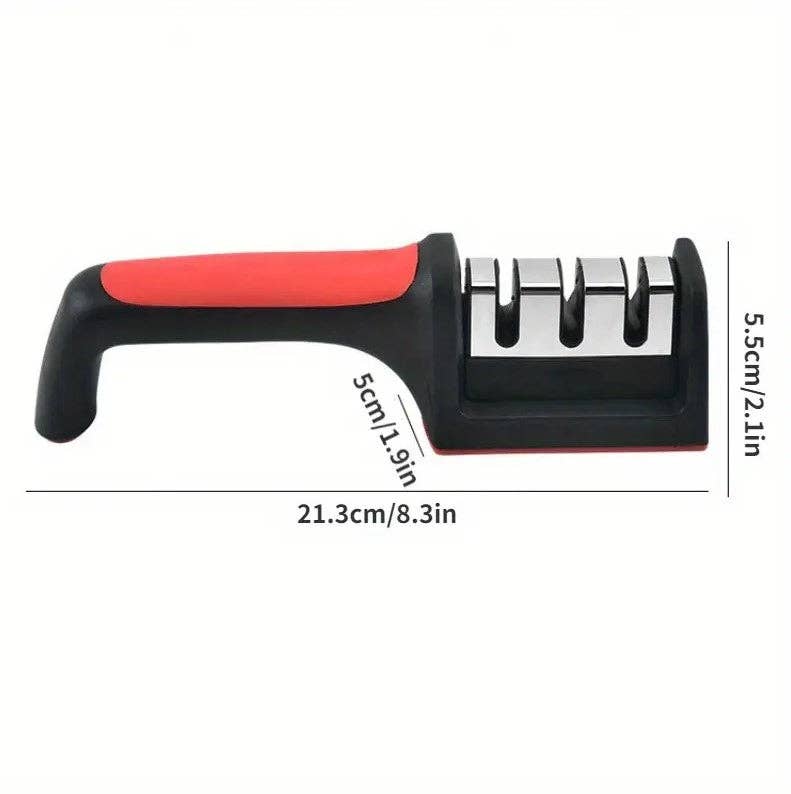 Mtistanbul LTD – wholesale Knife sharpener – 3-Stage Kitchen Knife Sharpener – Professional Sharpening Tool with Non-Slip Handle6