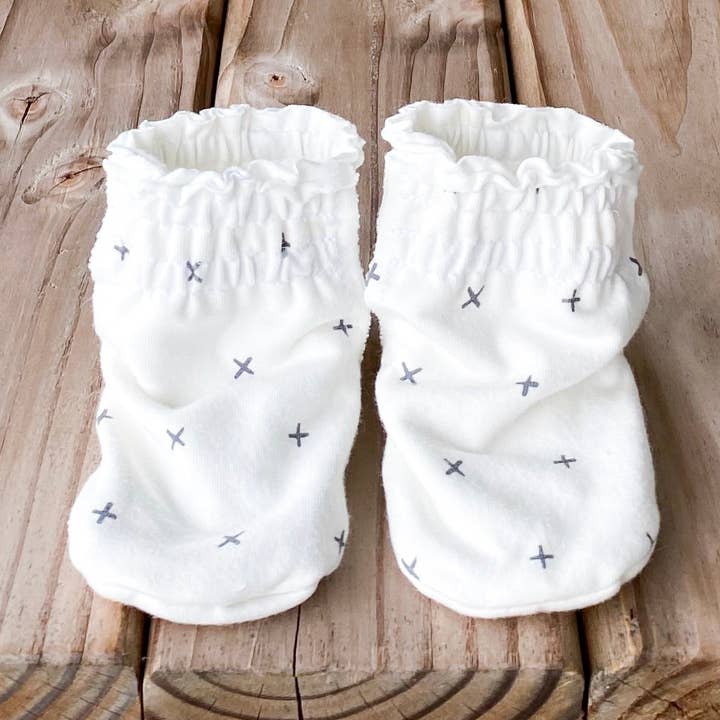 Avery Cotton Knit Booties for wholesale by Kalin Marie