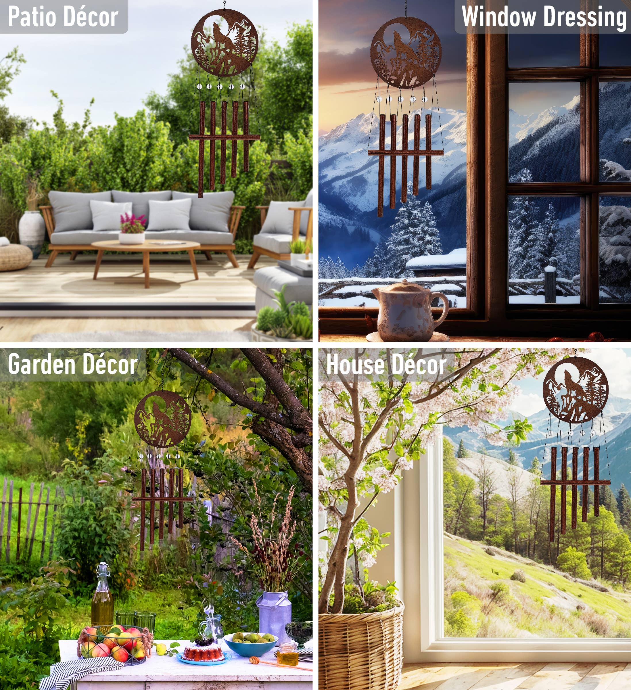 Cota Global - Wholesale Wind Chime - Wind Chime - Wolf2