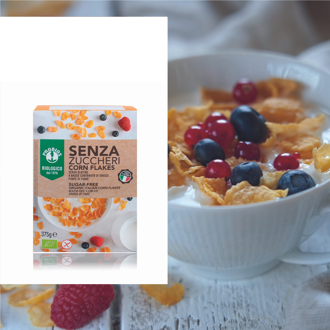 Probios - Wholesale Breakfast Cereal - Crunchy organic sugar-free corn flakes1