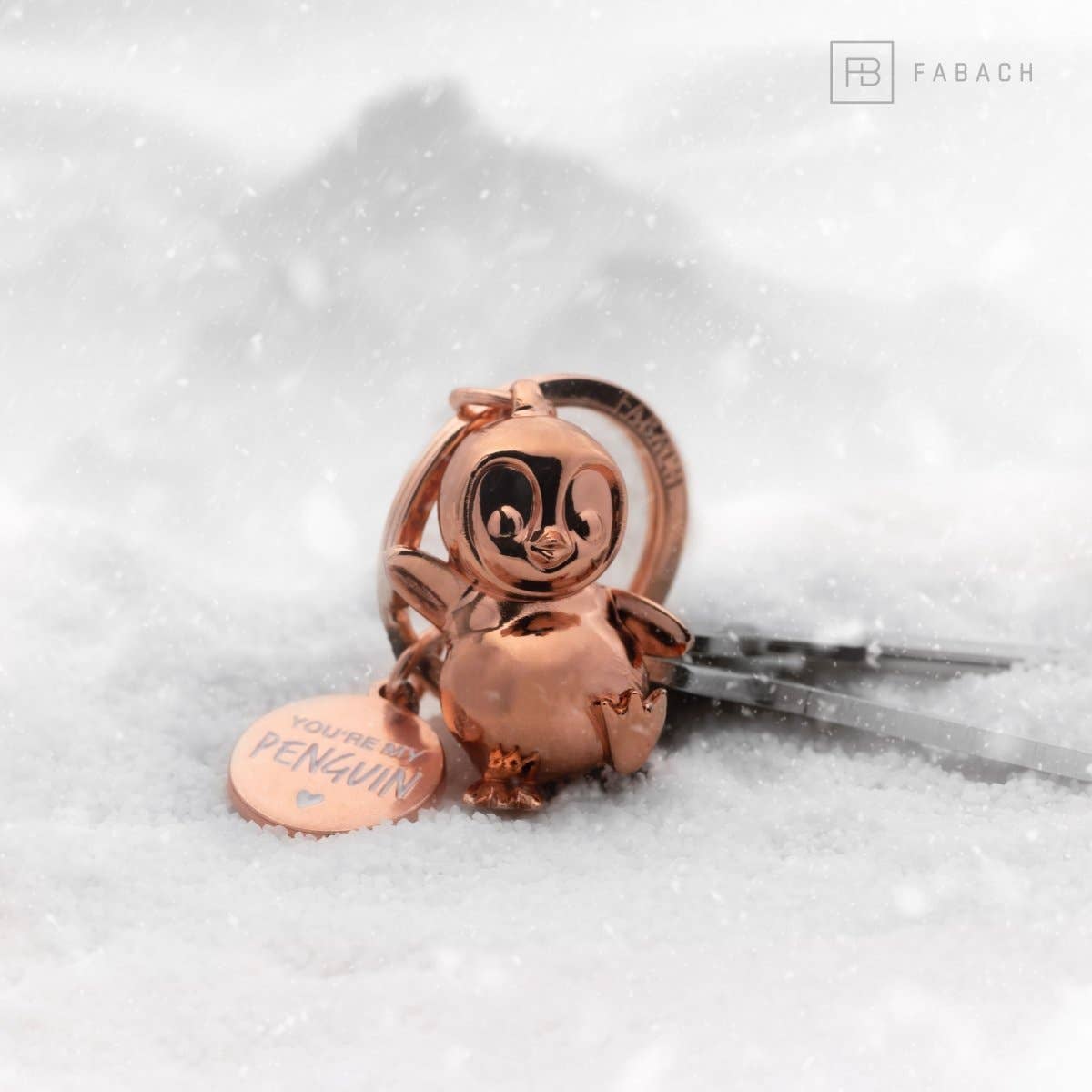 FABACH – Die Schlüsselanhänger-Schmiede - Wholesale Keychain - Unisex - “You're my penguin” penguin keychain “Breezy” with engraving - cute penguin lucky charm as a gift for partner10