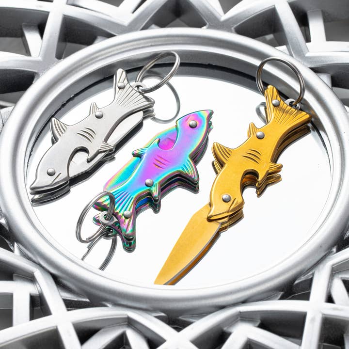 Mini Folding EDC Knife Keychain – Utility Pocket Fish Knife for wholesale by Real Sic