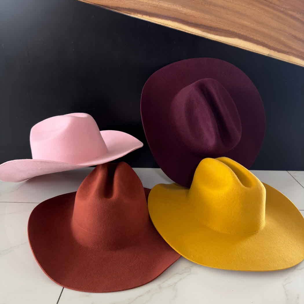 Queens INC - Vente Chapeau de cowboy – femme - Chapeau de cowboy Cattleman classique en laine australienne 37