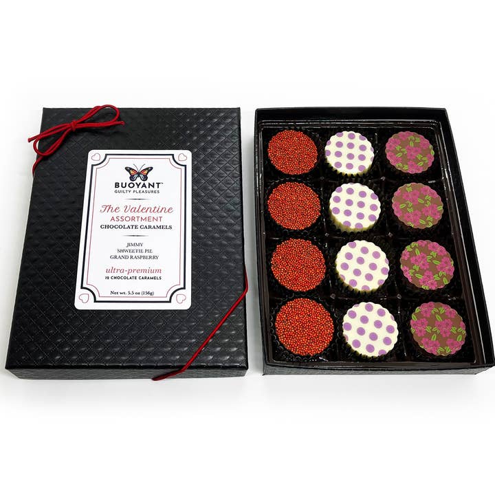 The Valentine Assortments for wholesale by Buoyant Chocolates & Confections